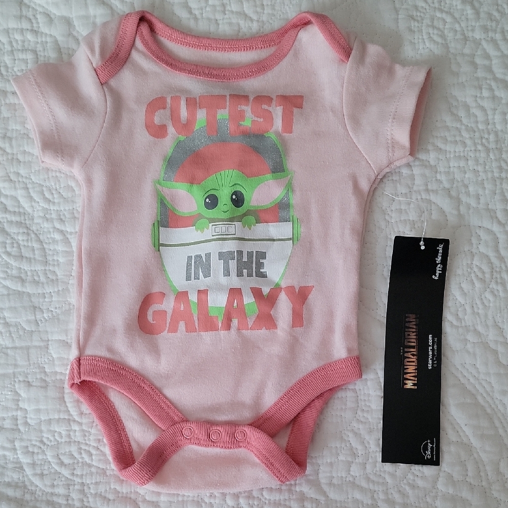 Star Wars Pink 'Cutest in the Galaxy' Bodysuit
